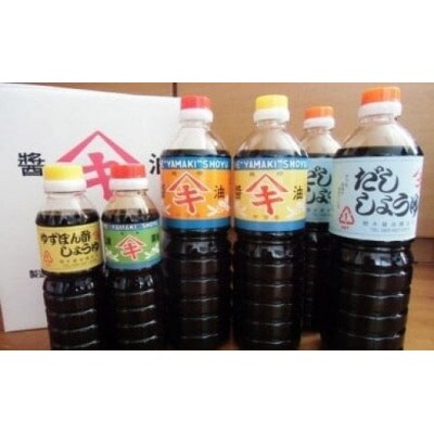 愛媛県伊予市　閏木醤油5種6本セット