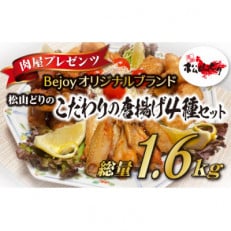 《Bejoyオリジナルブランド》松山どりのこだわりの唐揚げ4種セット