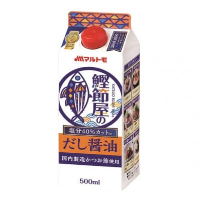 【マルトモ】鰹節屋のだし醤油 500ml(×15本)|B392
