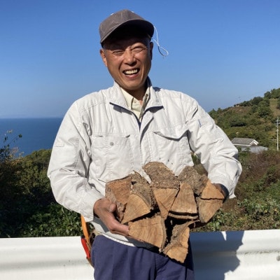 訳あり(自然乾燥) 広葉樹の丸薪 15kg～18kg 菜の花薪をアウトドアやキャンプに|B221