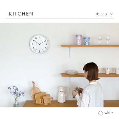 掛け時計 電波時計 linja リンヤ aina アイナ(グレー)
