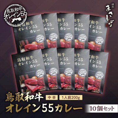 鳥取和牛オレイン55 カレー 10 個セット