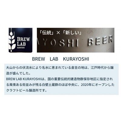 BREW LAB KURAYOSHI ペールエール&IPA 飲み比べセット(12本入)