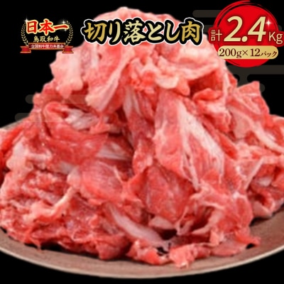 鳥取和牛　切り落とし肉2.4kg　KR0358　　