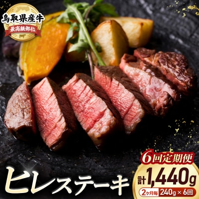 鳥取県産牛 ヒレステーキ6回定期便<奇数月>