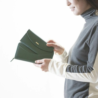 バルコス 長財布 BARCOS GLウォレット リムーブ機能付き財布<ベティー> グリーン