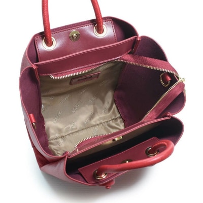 バルコス ハンドバッグ BARCOS 2wayレザーハンドバッグ ボルドー