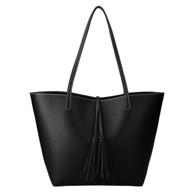 バルコス トートバッグ BARCOS/BarcosBlue タッセル付き トートバッグ ブラック