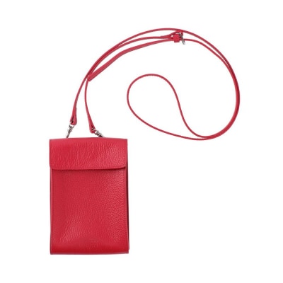 バルコス BARCOS 2way スマホ ポシェット レッド