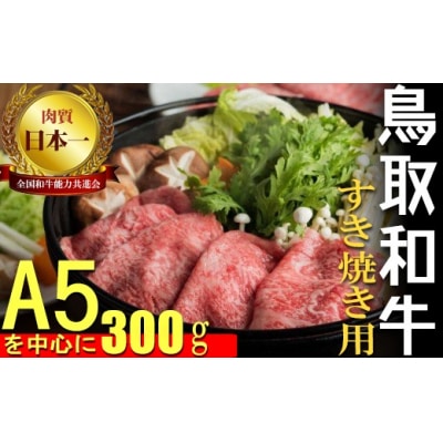 鳥取和牛 すき焼き用 (2種)A 国産 牛肉 ロース 赤身 300g 和牛 黒毛和牛 KR0160