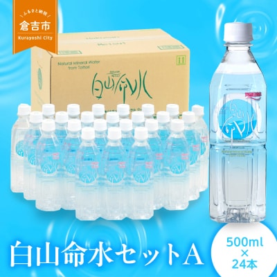 白山命水セットA 500ml×24本 ミネラルウォーター 国産 水 白山命水 天然水