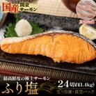 【真空冷凍】 関金サーモン ふり塩切り身 1440g(60g×24切れ) 鮭 さけ シャケ