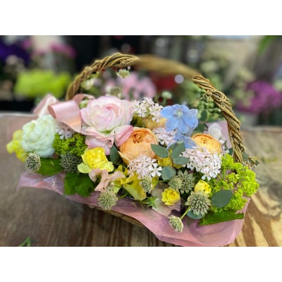 地元の花屋さんオススメの寄せ鉢 お花 花束 ギフト 寄せ鉢