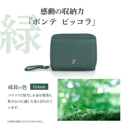 【BARCOS】GLウォレット 蛇腹式財布 <ポンテピッコラ>  グリーン BTV888FF0056