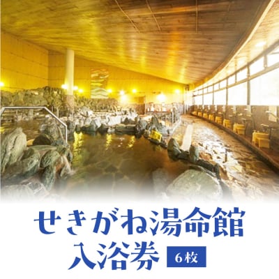 せきがね湯命館入浴券 6枚 温泉 入浴券 入浴