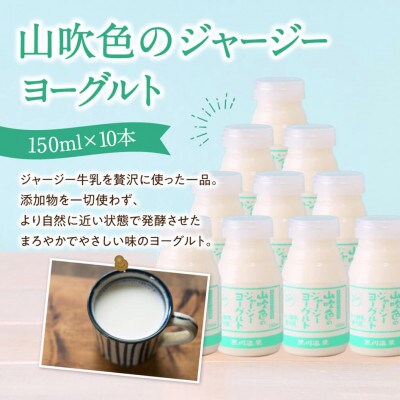 山吹色のジャージー牛乳・ヨーグルトセット