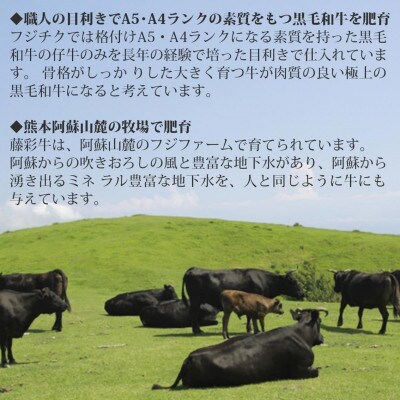 藤彩牛 焼肉用モモ肉 400g(南小国町)