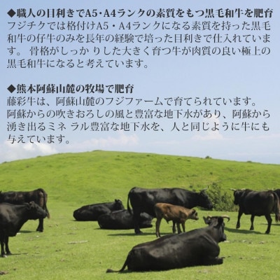 藤彩牛 焼肉用バラ(カルビ) 400g(南小国町)