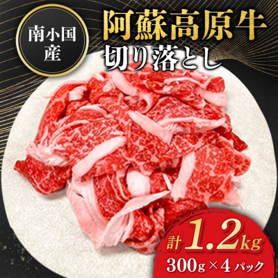 南小国産 阿蘇高原牛 切り落とし 約1.2kg(南小国町)