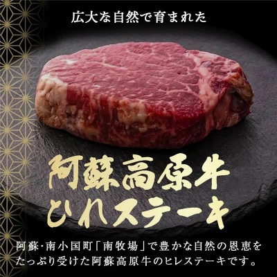 南小国産 阿蘇高原牛 ヒレステーキ 約400g(南小国町)