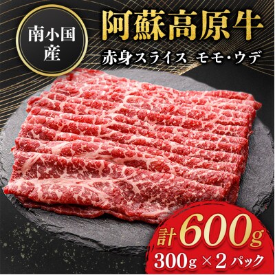 南小国産 阿蘇高原牛 赤身スライス 約600g(南小国町)