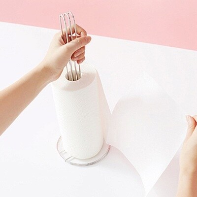 [ハナウタ] おしゃれなステンレス製キッチン用品 キッチンペーパーホルダー【010P008】
