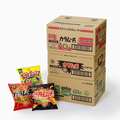湖池屋「のり塩・カラムーチョセット」各12袋1箱