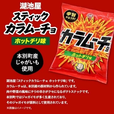 北海道 十勝 本別 湖池屋 「スティックカラムーチョ」12袋×1箱