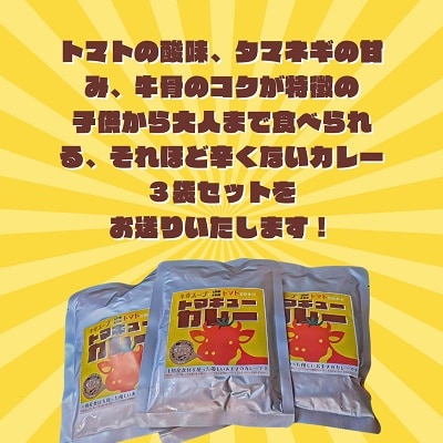 北海道本別町発!「トマギューカレー」3袋セット