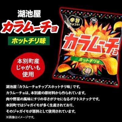 北海道 十勝 本別町 湖池屋 「カラムーチョチップス」12袋×3箱
