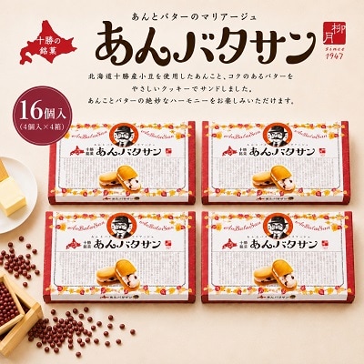北海道十勝本別町柳月「あんバタサン」4個×4箱セット