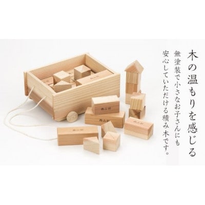 西山杉積み木(ケース付き)