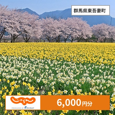 【じゃらんふるさと納税クーポン】 群馬県東吾妻町でつかえる6,000円 クーポン