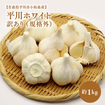 【青森県平川市小和森産】平川ホワイト 訳あり(規格外)約1kg