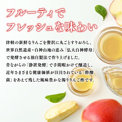 【9/30掲載終了予定】6ヶ月定期便 濁りりんご酢 細雪(ささめゆき)500ml×1本