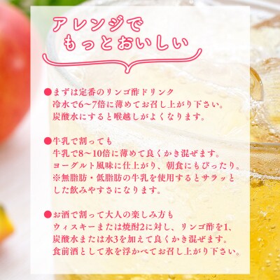 【9/30掲載終了予定】6ヶ月定期便 濁りりんご酢 細雪(ささめゆき)500ml×1本