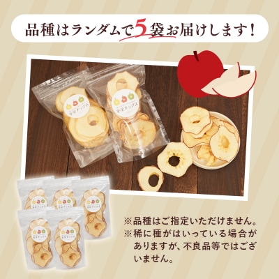 【12月中旬～発送】 蜜星りんごチップス 5袋セット 25g×5 【hi-0039-011】