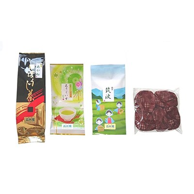 お茶とお手玉の健康セット(えんじ)