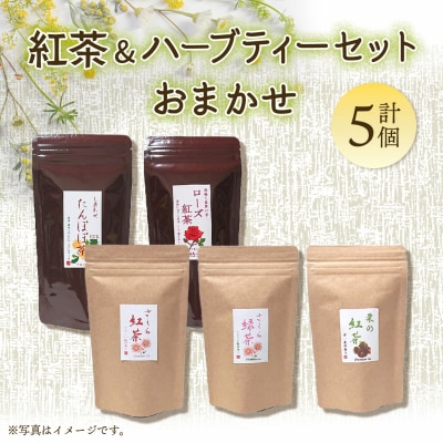 紅茶&ハーブティーセット　おまかせ計5個