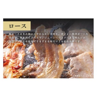 ローズポーク　ロース焼き肉用(3mm)1kg　C09-013