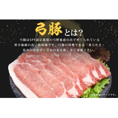 弓豚　ロース生姜焼き用(4mm)1kg  C09-019