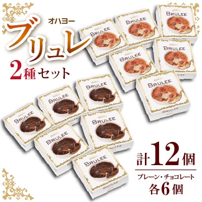 オハヨーブリュレセット(プレーン・チョコレート)