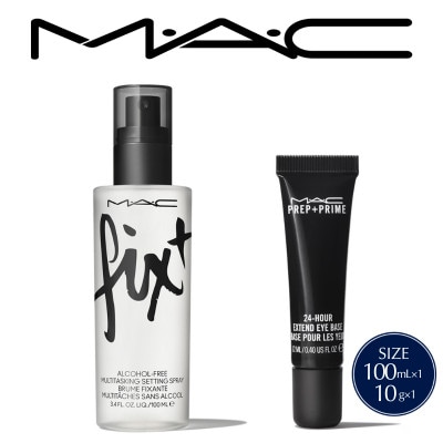 フィックス+オリジナル100mL&M・A・C プレッププライム24アワーエクステンドアイベース10g