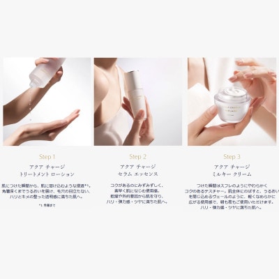 エスティ ローダー アクア チャージ トリートメントローション&ミルキークリーム&セラムエッセンス