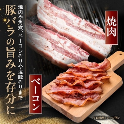 茨城県産 佐藤畜産の極選豚 バラブロック約4kg