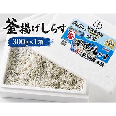 極鮮 茨城・鹿島灘 常陸乃国しらす「釜揚げしらす」 300g×1箱 冷凍便