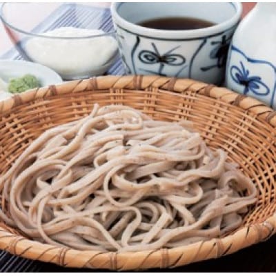 〈めん工房 ほさか〉 そば屋の手打ちそばセット(自然薯付き) 9食入り