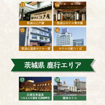 【1泊2食付き(夕朝食)】いばらきの魅力のお宿選べるペア(2名様)宿泊券(50,000円相当)