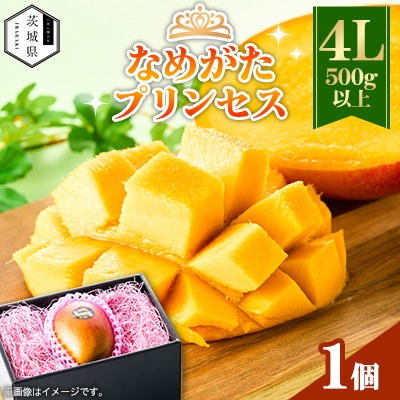 茨城県産 なめがたプリンセスマンゴー4L【500g以上】1個
