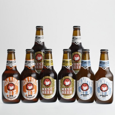 常陸野ネストビールだいだいエール入り飲み比べ8本セット